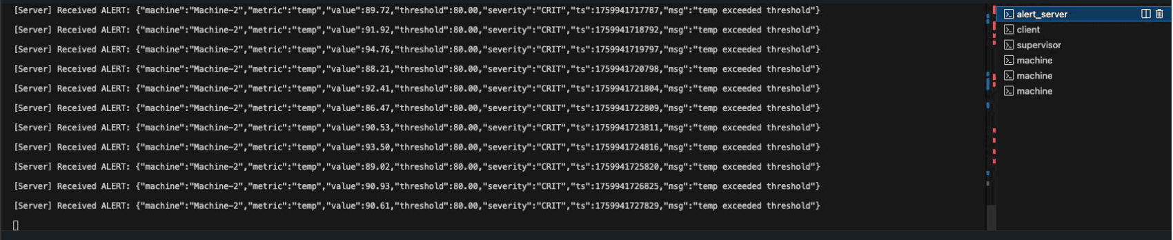 Factory Equipment Fault Detection System screenshot